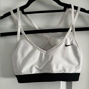 Nike White Sports Bra